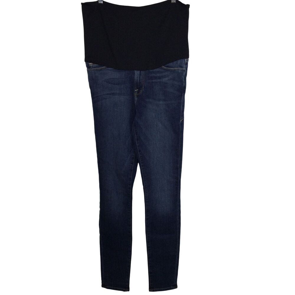 Good American Womens Cotton Good Legs Maternity Skinny Jeans Blue Size 10/30